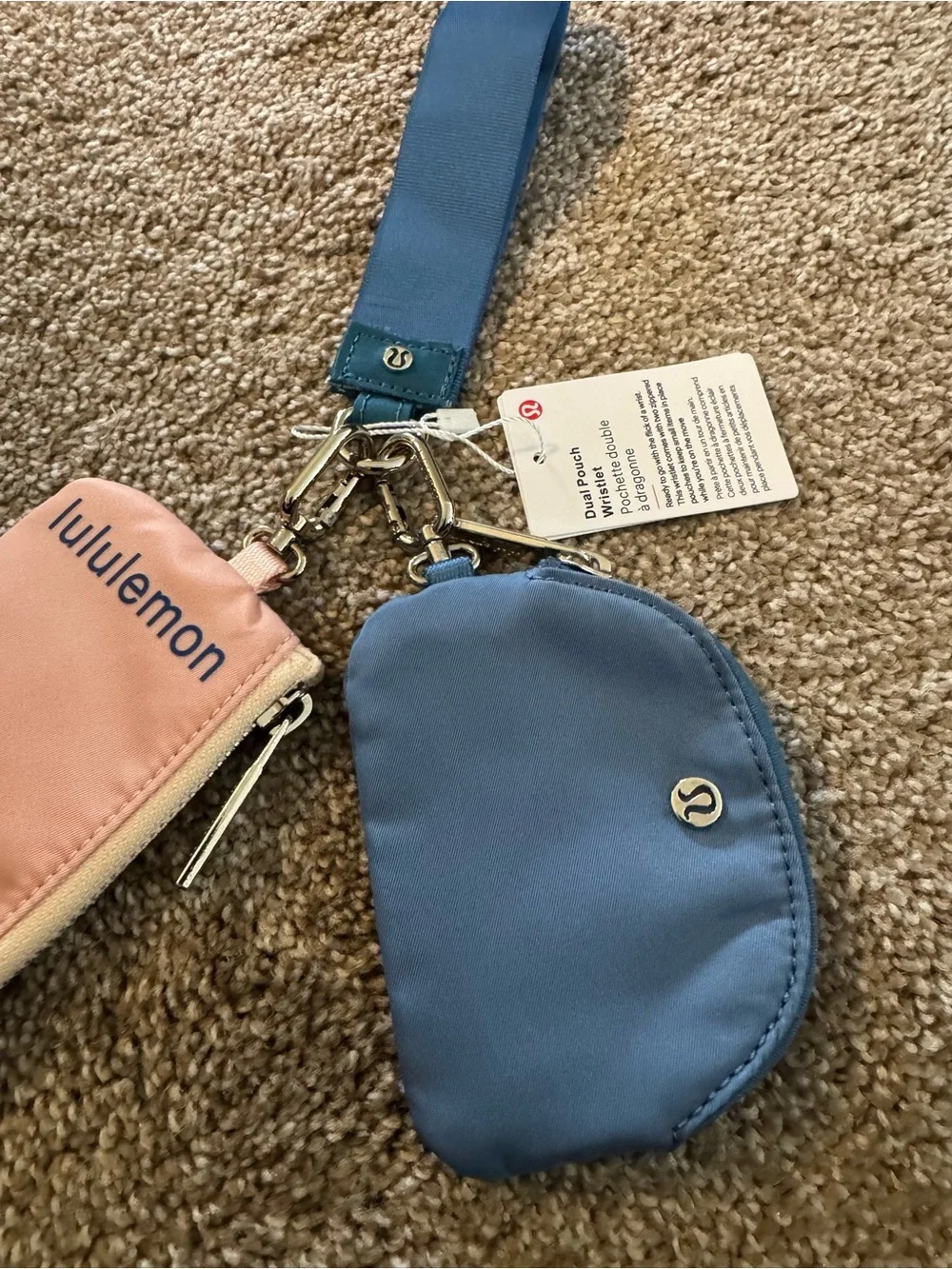 Dual pouch wristlet